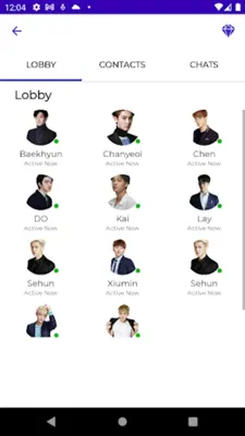 EXO - Fake Chat & Video Call android App screenshot 1