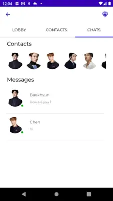 EXO - Fake Chat & Video Call android App screenshot 2